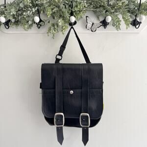 Willie and Max Black Leather Saddlebag Motorcycle CP